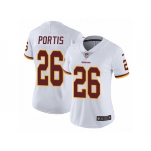 Women's Nike Washington Redskins #26 Clinton Portis Vapor Untouchable Limited White NFL Jersey