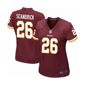 Women's Nike Washington Redskins #26 Orlando Scandrick Game Burgundy Red Team Color NFL Jersey