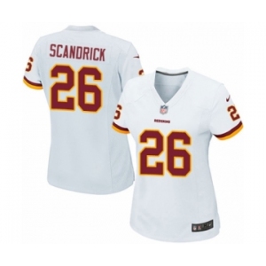 Women's Nike Washington Redskins #26 Orlando Scandrick Game White NFL Jersey