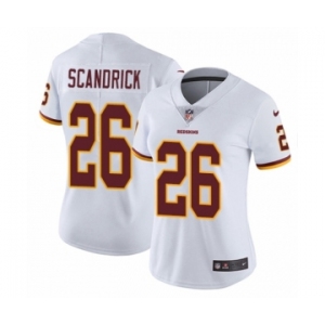 Women's Nike Washington Redskins #26 Orlando Scandrick White Vapor Untouchable Limited Player NFL Jersey