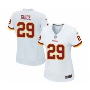 Women's Nike Washington Redskins #29 Derrius Guice Game White NFL Jersey