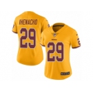 Women's Nike Washington Redskins #29 Duke Ihenacho Limited Gold Rush NFL Jersey