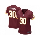 Women's Nike Washington Redskins #30 Su'a Cravens Game Burgundy Red Team Color NFL Jersey