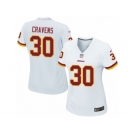 Women's Nike Washington Redskins #30 Su'a Cravens Game White NFL Jersey