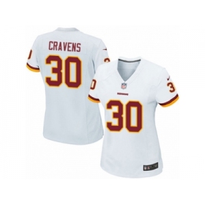 Women's Nike Washington Redskins #30 Su'a Cravens Game White NFL Jersey