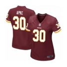 Women's Nike Washington Redskins #30 Troy Apke Game Burgundy Red Team Color NFL Jersey