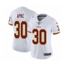 Women's Nike Washington Redskins #30 Troy Apke White Vapor Untouchable Elite Player NFL Jersey