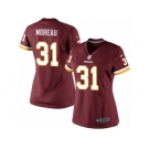 Women's Nike Washington Redskins #31 Fabian Moreau Limited Burgundy Red Team Color NFL Jersey