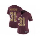 Women's Nike Washington Redskins #31 Fabian Moreau Vapor Untouchable Limited Burgundy Red Gold Number Alternate 80TH Anniversary NFL Jersey