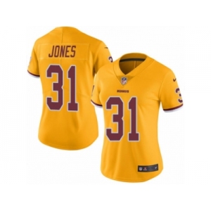 Women's Nike Washington Redskins #31 Matt Jones Limited Gold Rush NFL Jersey