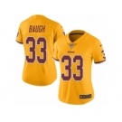 Women's Nike Washington Redskins #33 Sammy Baugh Limited Gold Rush NFL Jersey