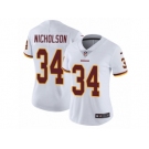 Women's Nike Washington Redskins #34 Montae Nicholson Vapor Untouchable Limited White NFL Jersey