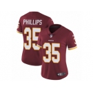 Women's Nike Washington Redskins #35 Dashaun Phillips Vapor Untouchable Limited Burgundy Red Team Color NFL Jersey