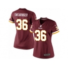 Women's Nike Washington Redskins #36 D.J. Swearinger Limited Burgundy Red Team Color NFL Jersey