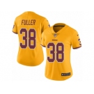 Women's Nike Washington Redskins #38 Kendall Fuller Limited Gold Rush NFL Jersey