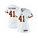 Women's Nike Washington Redskins #41 Will Blackmon Limited White NFL Jersey