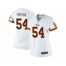 Women's Nike Washington Redskins #54 Mason Foster Limited White NFL Jersey