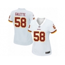 Women's Nike Washington Redskins #58 Junior Galette Game White NFL Jersey