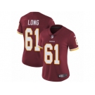 Women's Nike Washington Redskins #61 Spencer Long Vapor Untouchable Limited Burgundy Red Team Color NFL Jersey