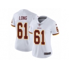 Women's Nike Washington Redskins #61 Spencer Long Vapor Untouchable Limited White NFL Jersey