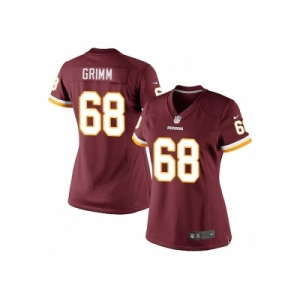 Women's Nike Washington Redskins #68 Russ Grimm Burgundy Red Elite Jersey