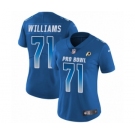 Women's Nike Washington Redskins #71 Trent Williams Limited Royal Blue NFC 2019 Pro Bowl NFL Jersey