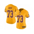 Women's Nike Washington Redskins #73 Ziggy Hood Limited Gold Rush NFL Jersey