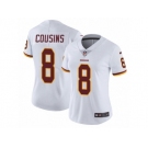 Women's Nike Washington Redskins #8 Kirk Cousins Vapor Untouchable Limited White NFL Jersey