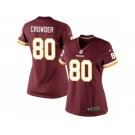 Women's Nike Washington Redskins #80 Jamison Crowder Limited Burgundy Red Team Color NFL Jersey