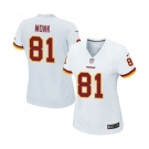 Women's Nike Washington Redskins #81 Art Monk Game White NFL Jersey