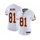 Women's Nike Washington Redskins #81 Art Monk White Vapor Untouchable Limited Player NFL Jersey