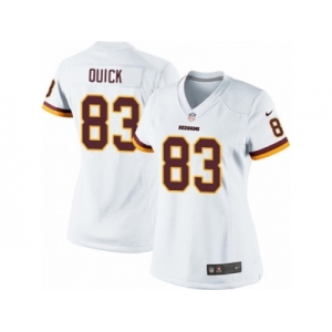 Women's Nike Washington Redskins #83 Brian Quick Limited White NFL Jersey