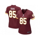 Women's Nike Washington Redskins #85 Vernon Davis Game Burgundy Red Team Color NFL Jersey