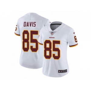 Women's Nike Washington Redskins #85 Vernon Davis Vapor Untouchable Limited White NFL Jersey