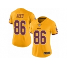 Women's Nike Washington Redskins #86 Jordan Reed Limited Gold Rush NFL Jersey