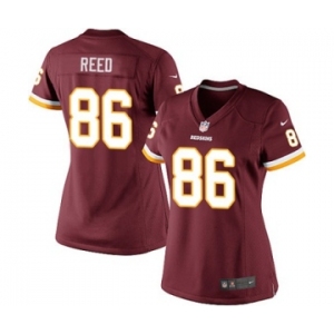 Women's Nike Washington Redskins #86 Jordan Reed Red Team Color NFL Jersey