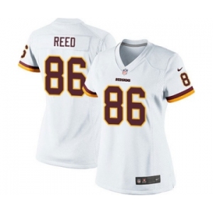 Women's Nike Washington Redskins #86 Jordan Reed White NFL Jersey