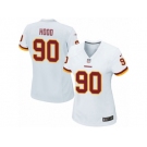 Women's Nike Washington Redskins #90 Ziggy Hood Game White NFL Jersey