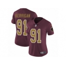 Women's Nike Washington Redskins #91 Ryan Kerrigan Vapor Untouchable Limited Burgundy Red Gold Number Alternate 80TH Anniversary NFL Jersey