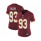 Women's Nike Washington Redskins #93 Jonathan Allen Burgundy Red Team Color Vapor Untouchable Elite Player NFL Jersey