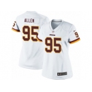 Women's Nike Washington Redskins #95 Jonathan Allen Limited White NFL Jersey