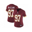 Women's Nike Washington Redskins #97 Terrell McClain Vapor Untouchable Limited Burgundy Red Team Color NFL Jersey