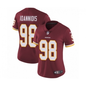 Women's Nike Washington Redskins #98 Matt Ioannidis Burgundy Red Team Color Vapor Untouchable Limited Player NFL Jersey