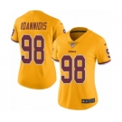 Women's Nike Washington Redskins #98 Matt Ioannidis Limited Gold Rush Vapor Untouchable NFL Jersey