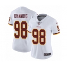 Women's Nike Washington Redskins #98 Matt Ioannidis White Vapor Untouchable Limited Player NFL Jersey