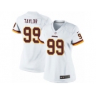 Women's Nike Washington Redskins #99 Phil Taylor Limited White NFL Jersey