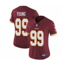 Women's Redskins #99 Chase Young Burgundy Red Team Color Stitched Football Vapor Untouchable Limited Jersey