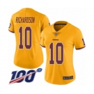 Women's Washington Redskins #10 Paul Richardson Limited Gold Rush Vapor Untouchable 100th Season Football Jersey