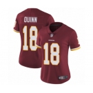 Women's Washington Redskins #18 Trey Quinn Burgundy Red Team Color Vapor Untouchable Limited Player Football Jersey