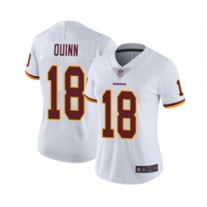 Women's Washington Redskins #18 Trey Quinn White Vapor Untouchable Limited Player Football Jersey